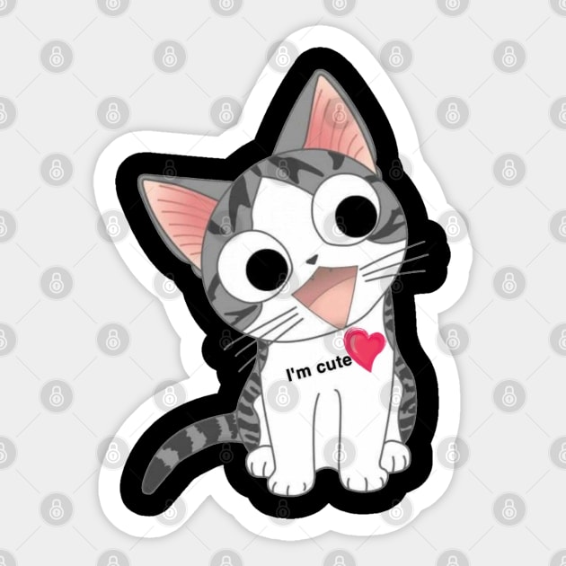 Cat Sticker by Alpha-store